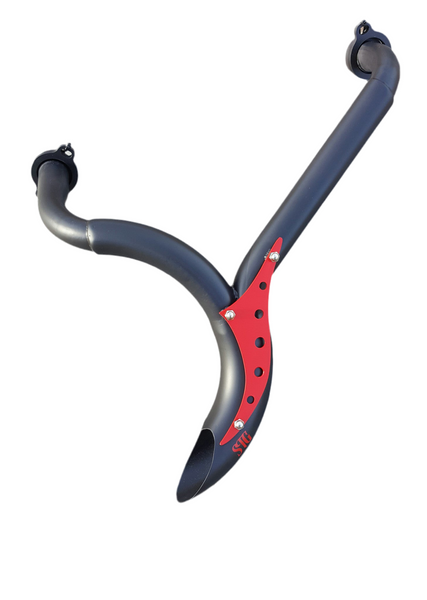 BLADE Honda Fury exhaust (black ceramic and red) – Smokin Tyre Garage