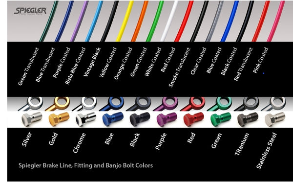 Honda Fury front brake line. (Stock length)