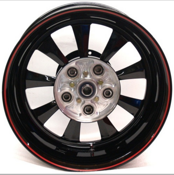 Rear fury mimic wheel in Black