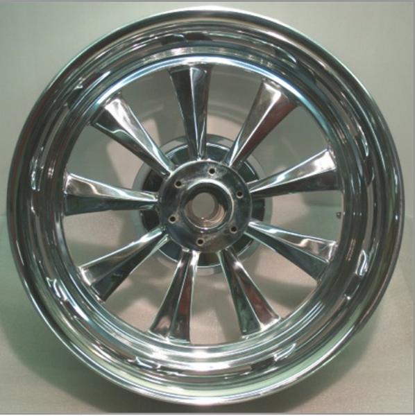 Rear fury mimic wheel in Polished